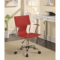Office Chairs Contemporary Office Chair with Upholstered Seat
