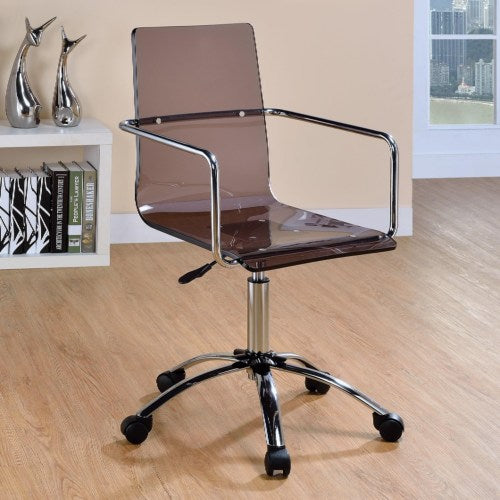 Office Chairs Acrylic Office Chair with Steel Base