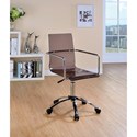 Office Chairs Acrylic Office Chair with Steel Base