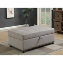 Grey Sleeper Ottoman 550338-COA