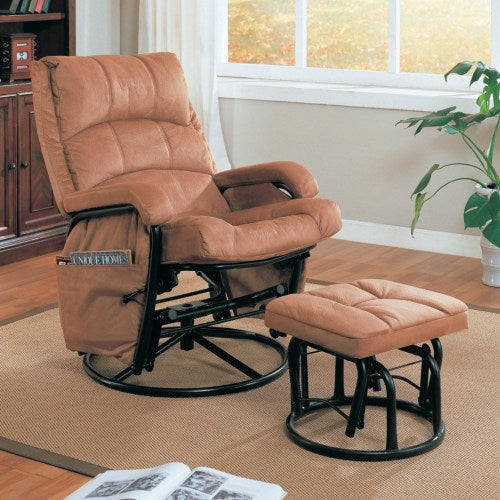 Glider Recliner with Ottoman 650005-COA