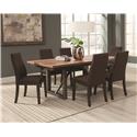 Spring Creek Dining Table with 18'' Extension Leaf-7PK-COA