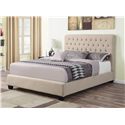 Chloe Upholstered KW BED ONLY 300007-COA