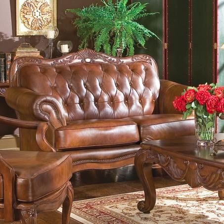 Victoria Sofa & Loveseat 500681S2-COA