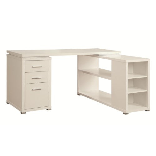 Yvette Contemporary L-Shape Desk-COA