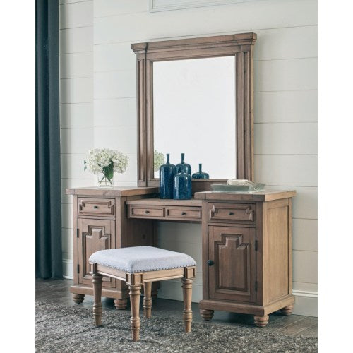 Florence Rustic Two-Tier Vanity Desk