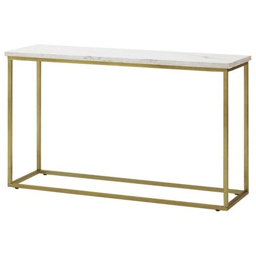 Home Accents Marble Sofa Table with Brass Base