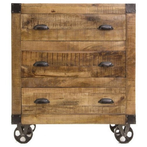 Home Accents Accent Cabinet with Rough-Sawn Finish