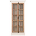 Home Accents Two-Tone Curio Cabinet with Ornate Metal Hardware-COA 950965