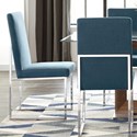 Jackson Floating Dining Chair with Chrome Base