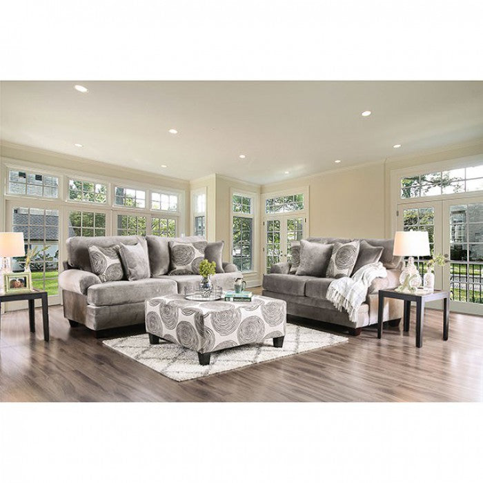 Bonaventura 5142GY-SOFA & LOVESEAT-FOA