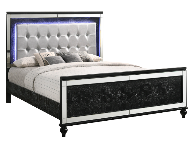 QUEEN BEDROOM SET 4PC- VALENTINO-NC