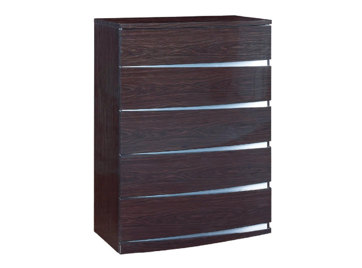4PCS QUEEN WENGE BEDROOM SET #WYNN GU