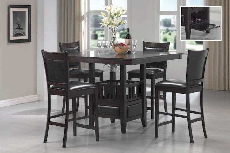 Jaden Square Counter Height -5PK-COA 100958-S5