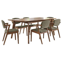 Load image into Gallery viewer, piece Rectangular Dining Table Set Dark Walnut 105351-S7 CST