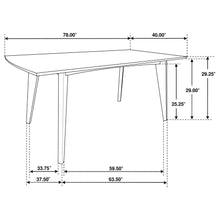 Load image into Gallery viewer, piece Rectangular Dining Table Set Dark Walnut 105351-S7 CST