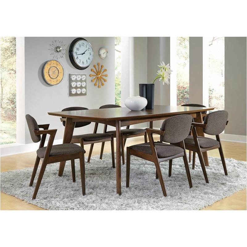 Malone Mid-century Modern Casual 7pcs Dining Set-COA 105351-S7