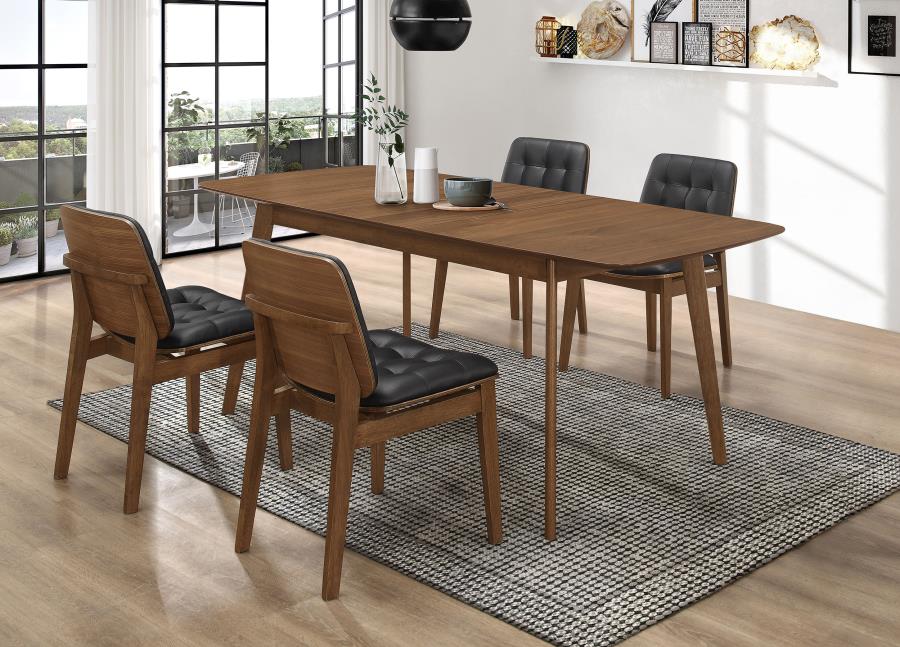 5-piece Dining Set Natural Walnut 106591-S5K CST