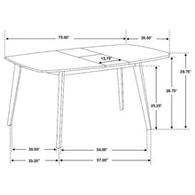 Load image into Gallery viewer, 5-piece Dining Set Natural Walnut 106591-S5K CST