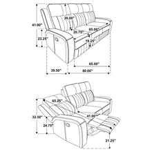 Load image into Gallery viewer, POWER MOTION SOFA AND LOVESEAT 603191-S2-COA