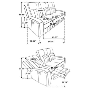 POWER MOTION SOFA AND LOVESEAT 603191-S2-COA