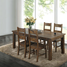 Load image into Gallery viewer, 5-piece Rectangular Dining Set Rustic Golden Brown 107041-S5 CST