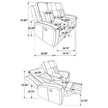 Load image into Gallery viewer, POWER MOTION SOFA AND LOVESEAT 603191-S2-COA