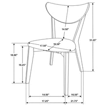 Load image into Gallery viewer, 5-piece Butterfly Leaf Dining Set Natural Walnut 108080-S5 CST