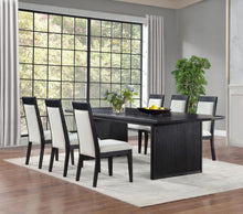 Load image into Gallery viewer, 7-piece Extension Leaf Dining Table Set Black 108231-S7A CST