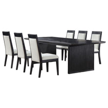 Load image into Gallery viewer, 7-piece Extension Leaf Dining Table Set Black 108231-S7A CST