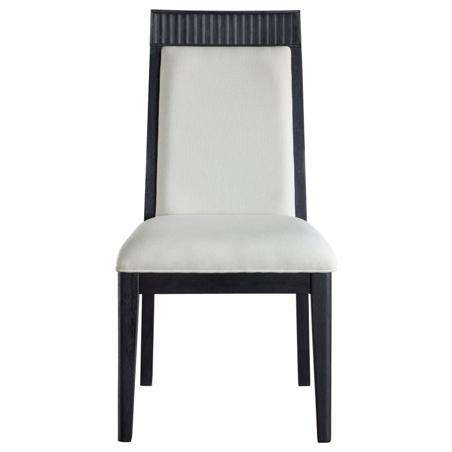 7-piece Extension Leaf Dining Table Set Black 108231-S7A CST