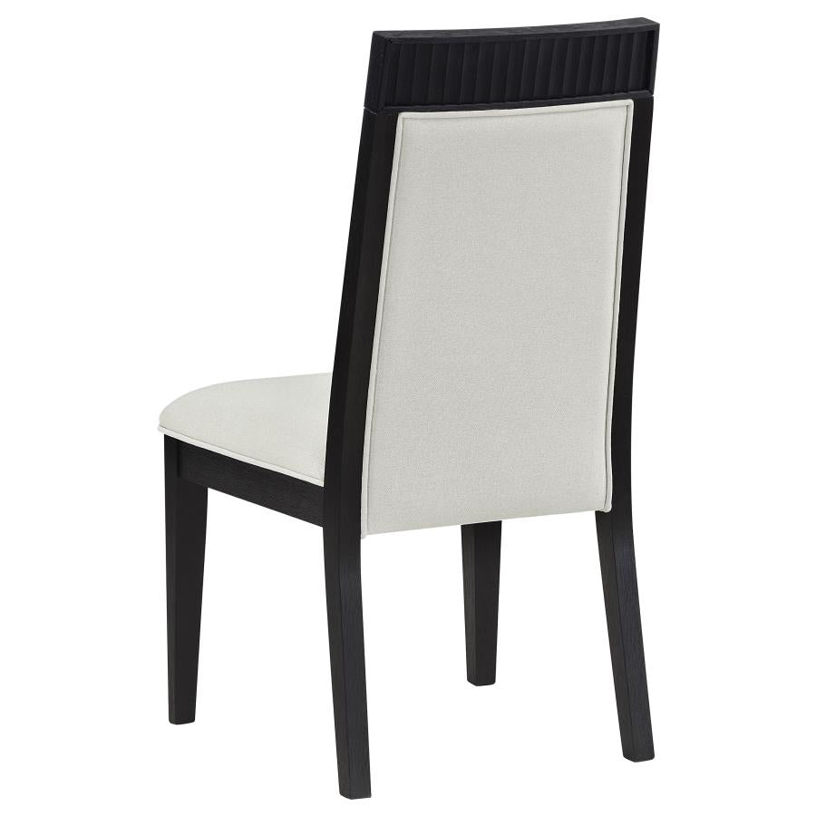 7-piece Extension Leaf Dining Table Set Black 108231-S7A CST