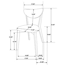 Load image into Gallery viewer, 5-piece Round Solid Wood Dining Set Light Walnut 108440-S5 CST
