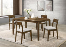 Load image into Gallery viewer, 5-piece 59-inch Rectangular Dining Set Dark Brown 108921-S5 CST