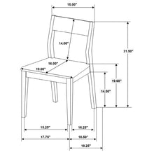 Load image into Gallery viewer, 5-piece 59-inch Rectangular Dining Set Dark Brown 108921-S5 CST