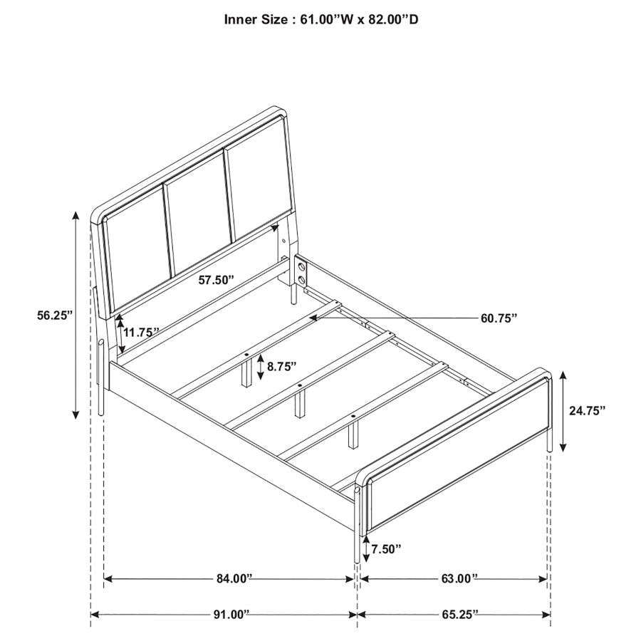 4PCS QUEEN BEDROOM SET /224331Q-S4-COA