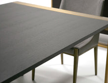 Load image into Gallery viewer, MODERN WENGE AND BRASS DINING TABLE BN-2T-VIG