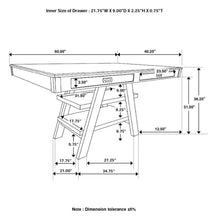 Load image into Gallery viewer, 5-piece Rectangular Dining Table Set Walnut 115208-S5 CST