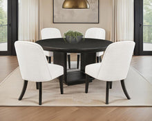 Load image into Gallery viewer, 5-piece Round Dining Table Set Burnished Black 115390-S5 CST
