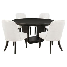 Load image into Gallery viewer, 5-piece Round Dining Table Set Burnished Black 115390-S5 CST