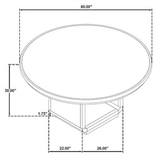 Load image into Gallery viewer, 5-piece Round Dining Table Set Burnished Black 115390-S5 CST