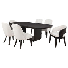 Load image into Gallery viewer, 7-piece Rectangular Dining Table Set Burnished Black 115391-S7 CST