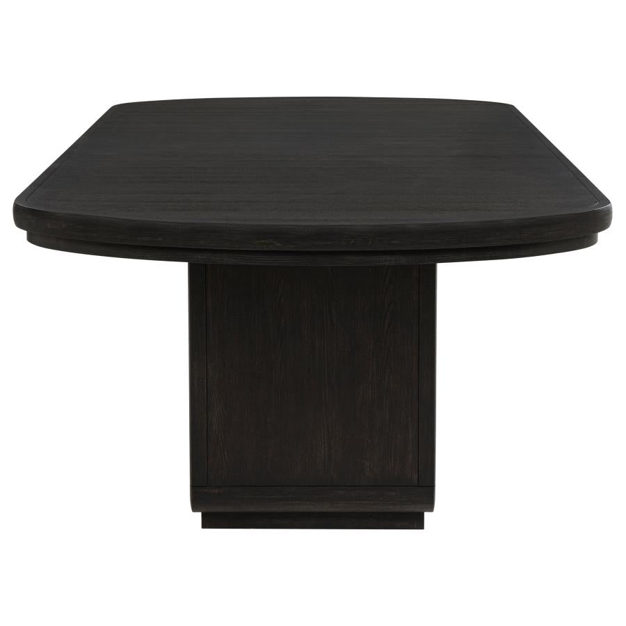 7-piece Rectangular Dining Table Set Burnished Black 115391-S7 CST