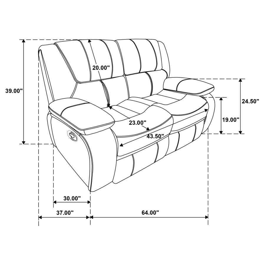 POWER MOTION SOFA AND LOVESEAT 610241-S2-COA