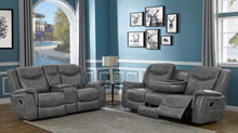 Load image into Gallery viewer, POWER MOTION SOFA AND LOVESEAT 650354-S2-COA