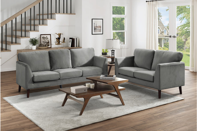 SOFA & LOVESEAT 9338GY-HE