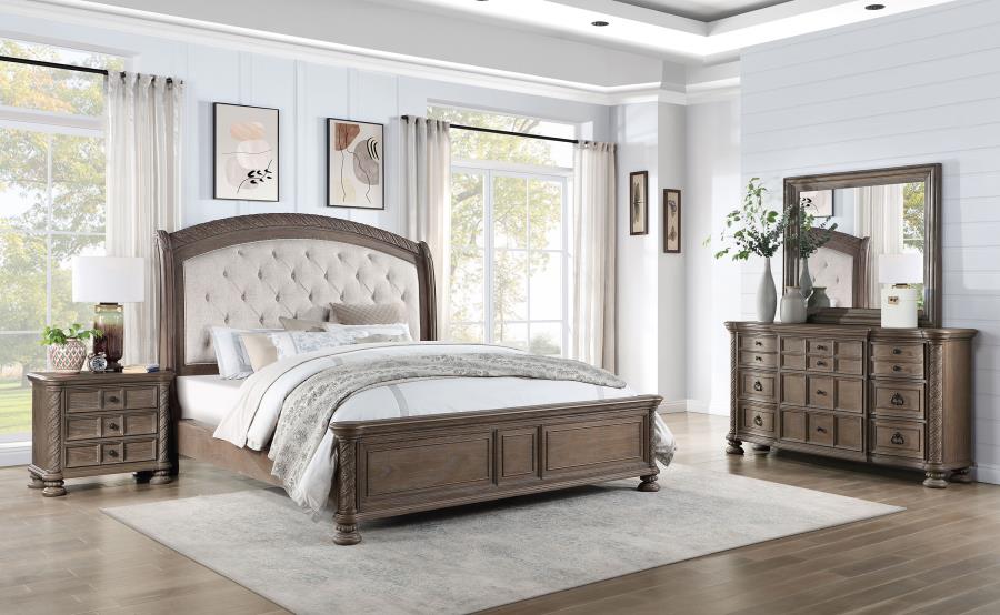 4PCS QUEEN BEDROOM SET /224441Q-S4-COA