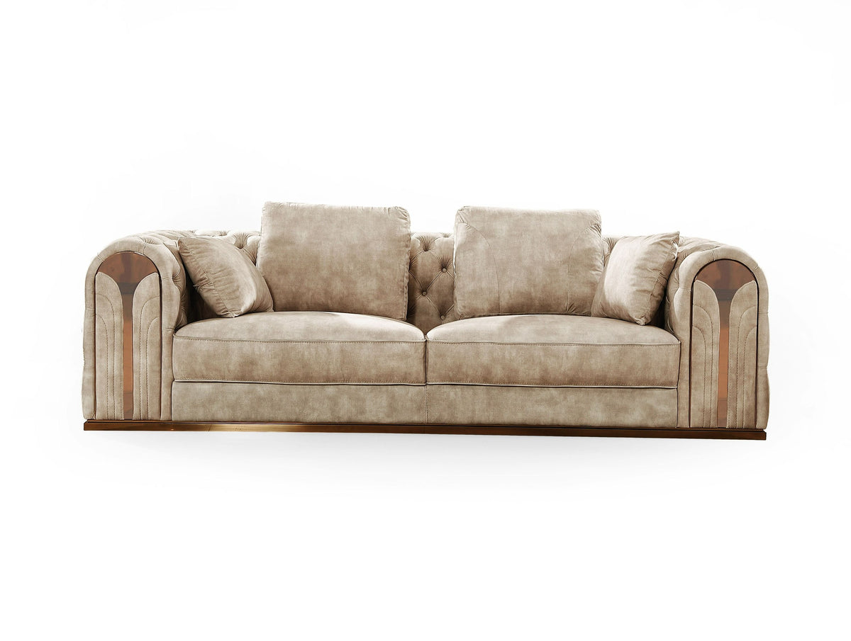 SOFA TRANSITIONAL VELVET 9368-VIG