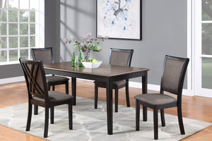 POTOMAC 60" RECTANGLE DINING TABLE & 4 CHAIRS-NC