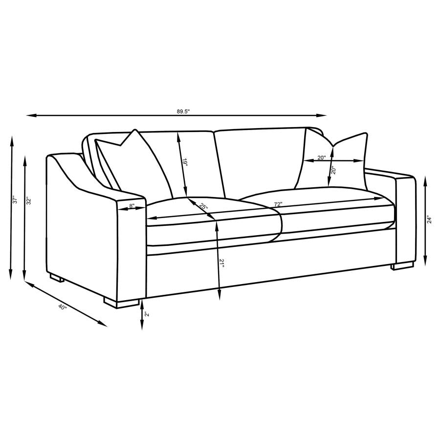 SOFA AND LOVESEAT 509891-S2-COA